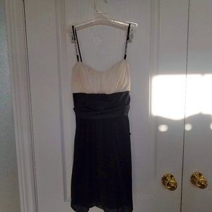 Spaghetti strap formal chiffon midi dress